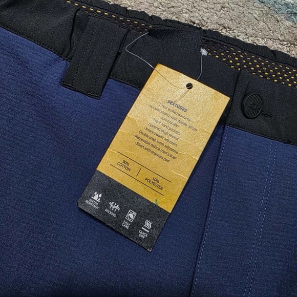 Block Zip-Off Pants Blue Ribbon Men’s Medium Convertible Hiking NWT - Picture 10 of 12